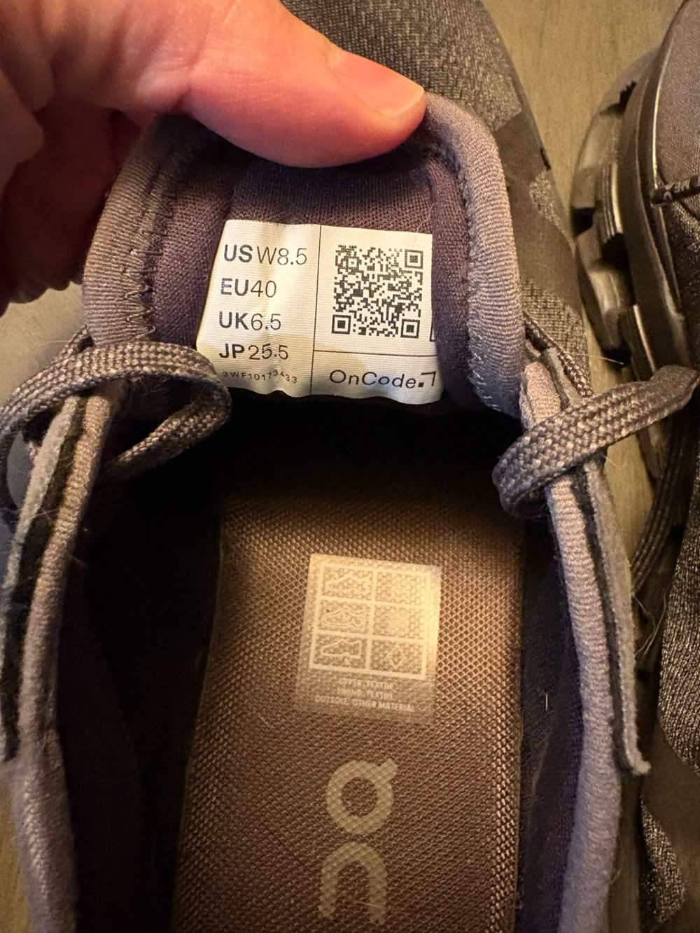 On Cloud Womens Cloud X AD Trainer - Charcoal Gray - Picture 3 of 7